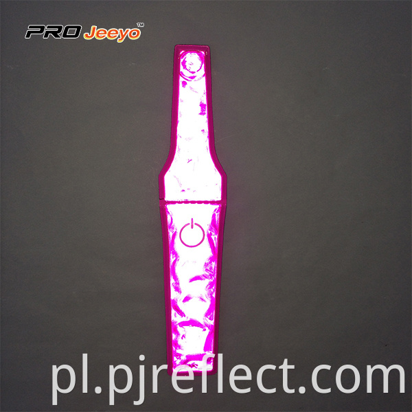 Reflective Visibility Warning Pvc Pink Magnetic Clipcj Ccj001